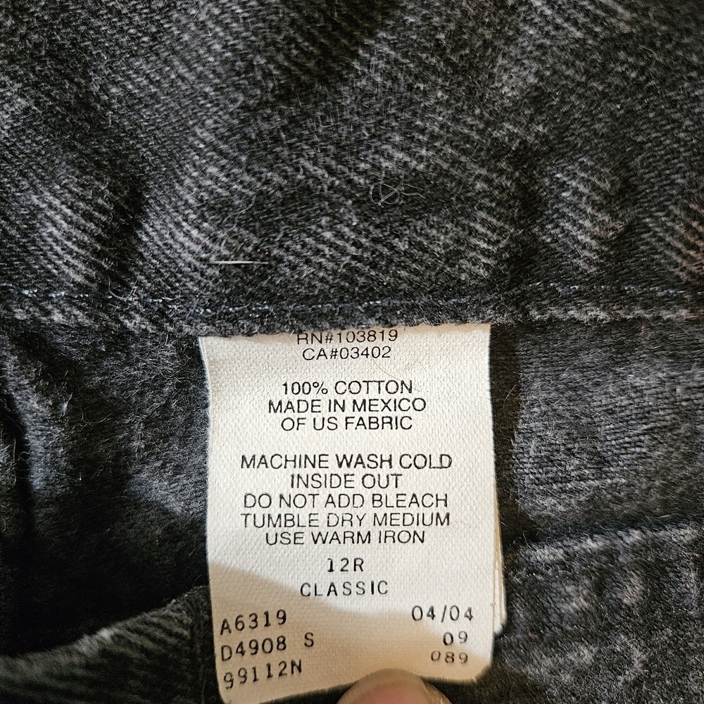 Harley Davidson Vintage Women's Classic Fit Jeans Black Size 12R - Picture 4 of 12